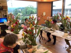 フラワーアレンジメント(敬老会)
