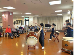 青梅太鼓のみなさんが来てくれました